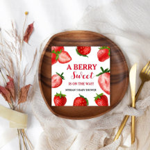 Strawberry Berry Sweet Baby shower Onderweg