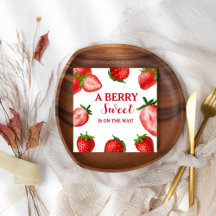 Strawberry Berry Sweet Baby shower Onderweg