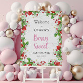 Strawberry Berry Sweet Baby shower Welkom Poster