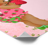 Strawberry Berry Sweet Baby shower Welkom Poster (Hoek)