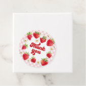 Strawberry Berry Sweet Birthday Dank je Bedankjes Labels (In situ)