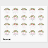 Strawberry Berry Sweet Birthday Dank je Ronde Sticker (Vel)