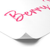 Strawberry Berry Sweet Birthday Welkom Poster (Hoek)