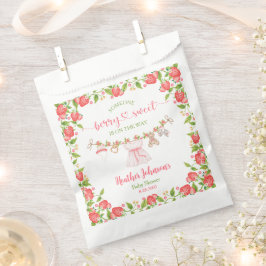 Strawberry Berry Sweet Clothesline Baby shower Bedankzakje