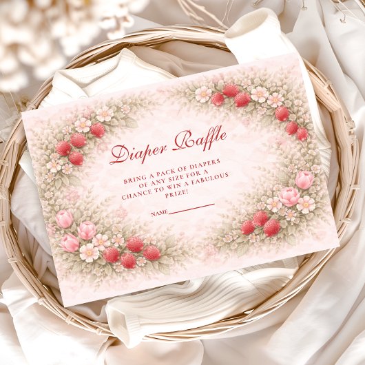 Strawberry Berry Sweet Diapper Raffle Informatiekaartje