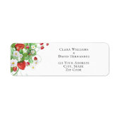 Strawberry Berry Sweet Return Address Label (Voorkant)