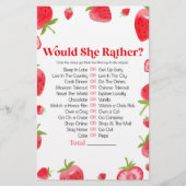 Strawberry Berry wil dat ze liever Baby shower spe Briefpapier (Voorkant)