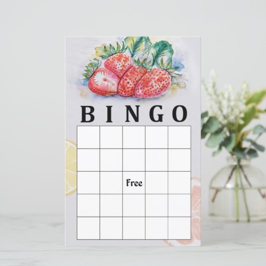 Strawberry bingo game (Staand voorkant)