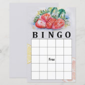 Strawberry bingo game (Voorkant / Achterkant)