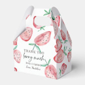 Strawberry Birthday Bedankt Berry Much Sweet Fav Bedankdoosjes (Voorkant Zijde)