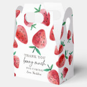 Strawberry Birthday Dank je wel Berry Much Sweet Bedankdoosjes (Geopend)