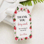 Strawberry Birthday Party Dank u Label Cadeaulabel