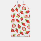 Strawberry Birthday Party Hartelijk dank voor Berr Cadeaulabel (Achterkant)