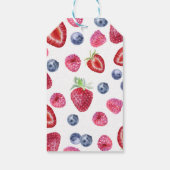 Strawberry Birthday Party Hartelijk dank voor Berr Cadeaulabel (Achterkant)