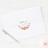 Strawberry Birthday Theme Bedankt Ronde Sticker (Envelop)