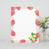 Strawberry Blank Peach Papier Papier (Staand voorkant)