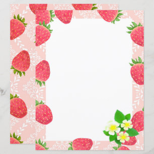 Strawberry Blank Peach Papier Papier