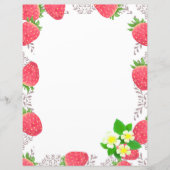 Strawberry Blank Wit Papier (Voorkant)