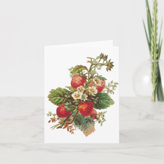 Strawberry Blooms  kaart (Voorkant)