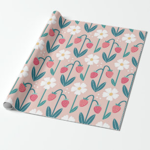 Strawberry Blossom Delight Cadeaupapier