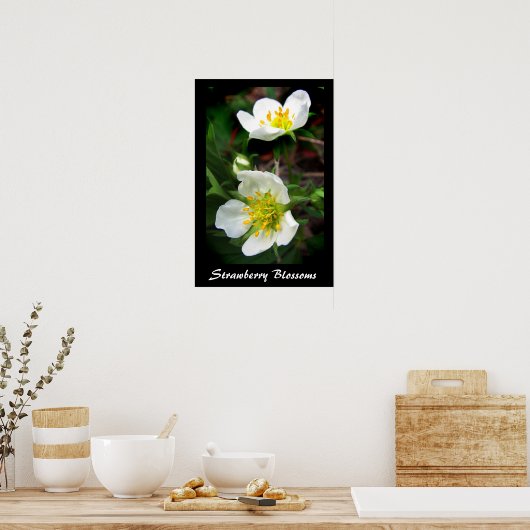Strawberry Blossom Poster (Keuken)