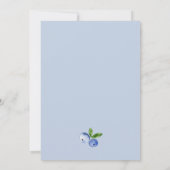 Strawberry Blueberry Berry Sweet Boy Baby shower Kaart (Achterkant)