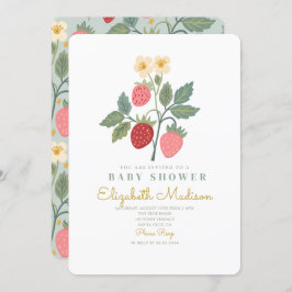 Strawberry Boeket Bloesem Baby Shower Kaart