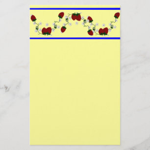 Strawberry Border Briefpapier