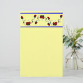 Strawberry Border Briefpapier (Staand voorkant)
