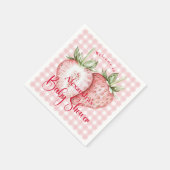 Strawberry Bosbabbyshower Servet (Hoek)