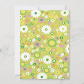 Strawberry Botanical Baby shower Invitation Kaart (Achterkant)