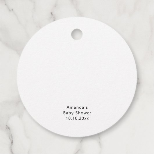 Strawberry Bow Pop het als ze poppen Bedankjes Labels (Achterkant)