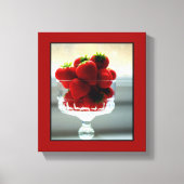 Strawberry Bowl Verpakt Canvas (Voorkant)