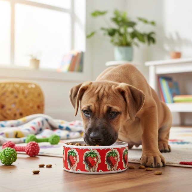 Strawberry Bowl Voerbakje (Creator heeft geüpload)