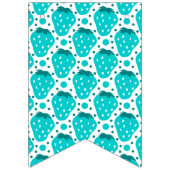 Strawberry Boy First Birthday Mijlpalen Foto's Vlaggetjes (Eerste vlag)