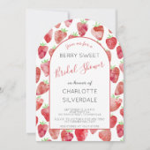 Strawberry Bridal Shower Invitation Kaart (Voorkant)