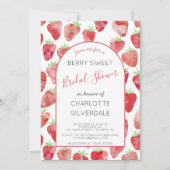 Strawberry Bridal Shower Invitation Kaart (Voorkant)