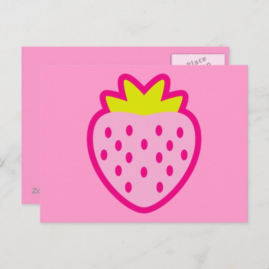 STRAWBERRY BRIEFKAART (Voorkant / Achterkant)