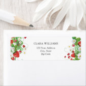 Strawberry Bruiloftsfeest Etiket (Insitu)