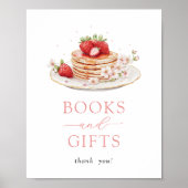 Strawberry Brunch Baby shower Boeken en Geschenken Poster (Voorkant)