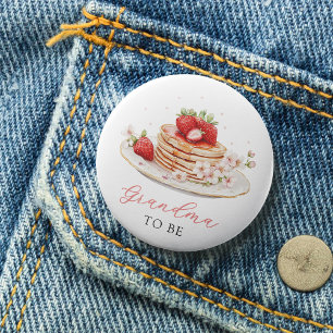 Strawberry Brunch Baby shower oma wordt Button