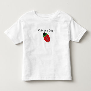 Strawberry Bug Design Kinder Shirts
