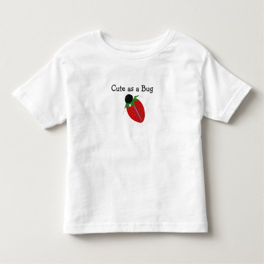 Strawberry Bug Design Kinder Shirts (Voorkant)