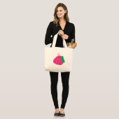 Strawberry Bunny Grote Tote Bag (Voorkant (model))