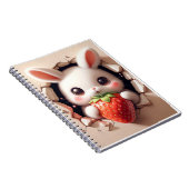 Strawberry Bunny Notitieboek (Rechterzijde)