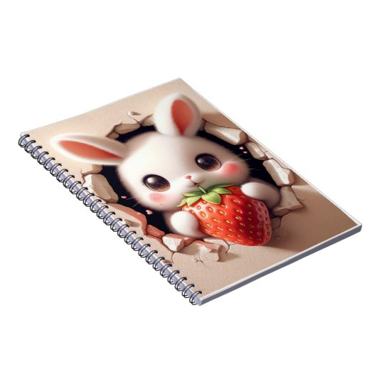 Strawberry Bunny Notitieboek (Rechterzijde)