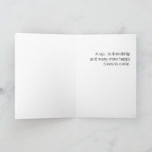 Strawberry Bunny Tea / Verjaardag Wenskaart Kaart (Binnen)