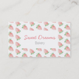 Strawberry business card visitekaartje