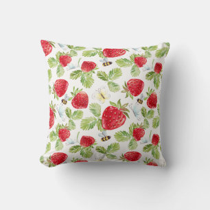 Strawberry Buzz 16x16 Sierkussen