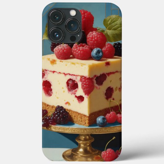 Strawberry Cake Design iPhone 13 Hoesje (Achterkant)